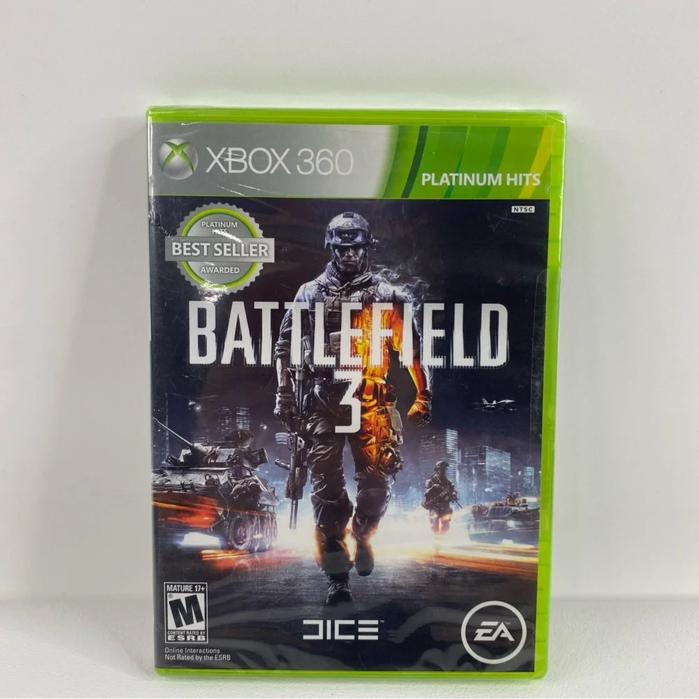 BATTLEFIELD 3 Microsoft Xbox 360 SEALED Dice EA 2011 Mature XBOX Live